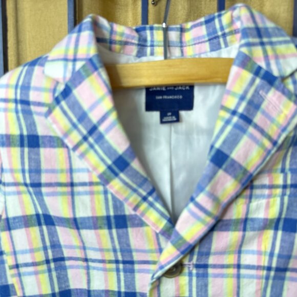 Janie and Jack Pastel Plaid Blazer – Size 2T - Picture 7 of 7